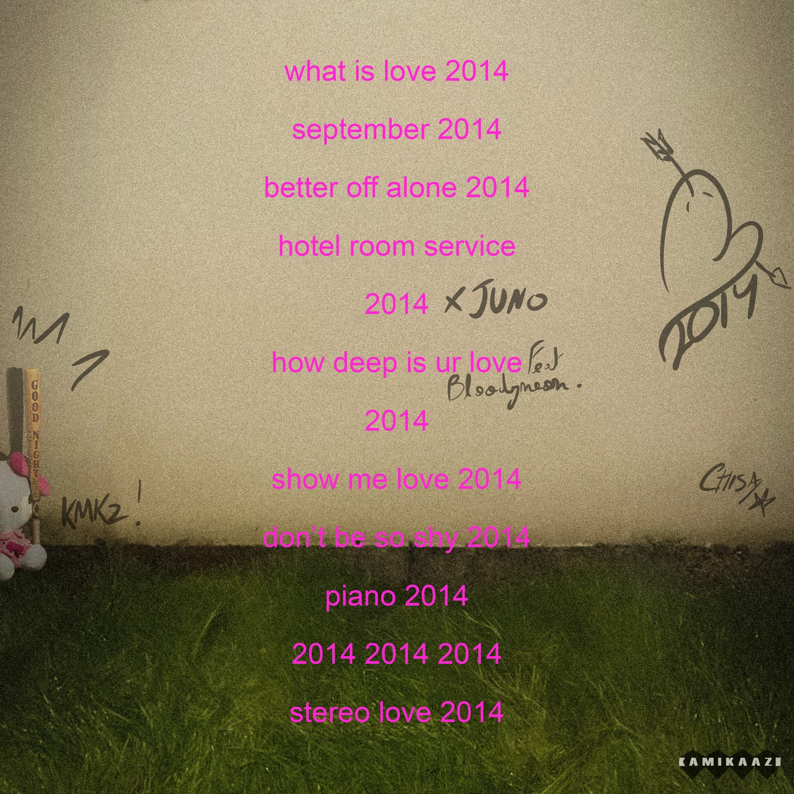 Tracklist 2014